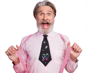 KRAWAT URODZINOWY 80