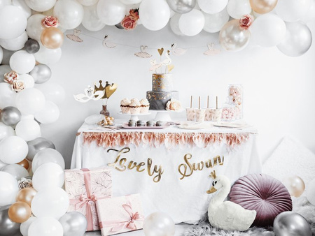 BALONY STRONG 30 CM PASTELOWE BIAŁE 100 SZT