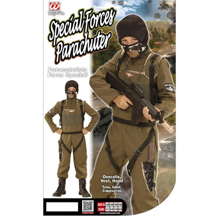 Strój Spadochroniarz 140 cm, Karnawał, Wojskowy