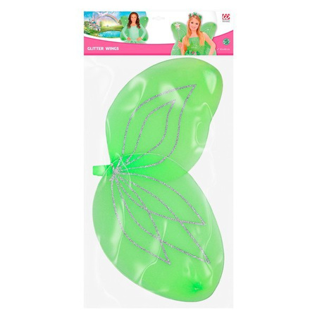 SKRZYDŁA ZIELONE BROKATOWE