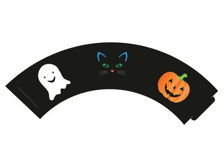 PAPILOTKI NA MUFFINKI MIX HALLOWEEN 6 SZT.