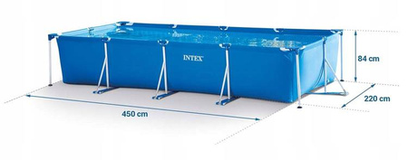 BASEN STELAŻOWY OGRODOWY INTEX 450X220X84 CM