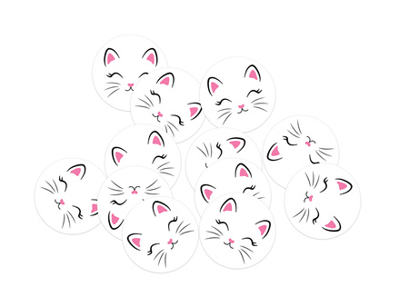 DEKORACJA DWUSTRONNA KOTEK