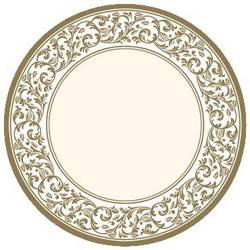 TALERZYKI ZŁOTY ORNAMENT 18 CM