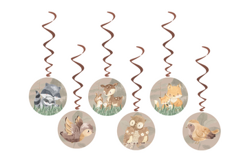 ŚWIDERKI LEŚNE ZWIERZĄTKA 6 SZT