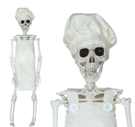 DEKORACJA SZKIELET KUCHARZ 40 CM