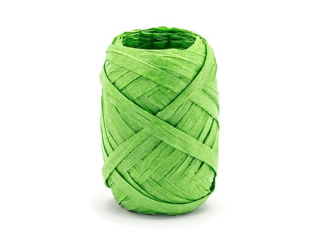 Wstążka rafia, 5mm/10m, zielony (1 karton / 80 szt.)