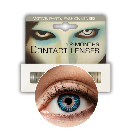 SOCZEWKI ROCZNE NATURALNE NIEBIESKIE A64