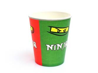KUBECZKI PAPIEROWE NINJAGO 6 SZT