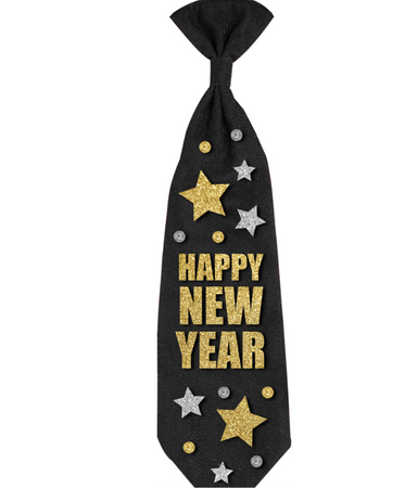 KRAWAT SYLWESTROWY HAPPY NEW YEAR