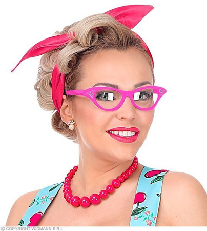 OKULARY RÓŻOWE LATA 50