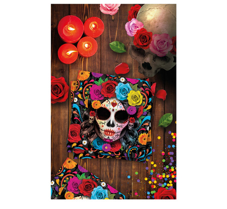 ZESTAW LOS MUERTOS: TALERZYKI+KUBECZKI+SERWETKI 