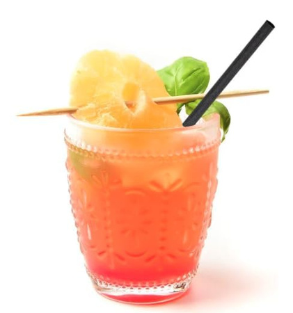 SŁOMKI WIELORAZOWE PROSTE CZARNE 20 SZT