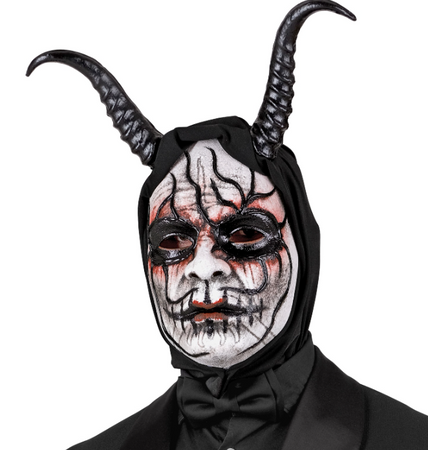 MASKA HALLOWEENOWA DIABEŁ Z ROGAMI 