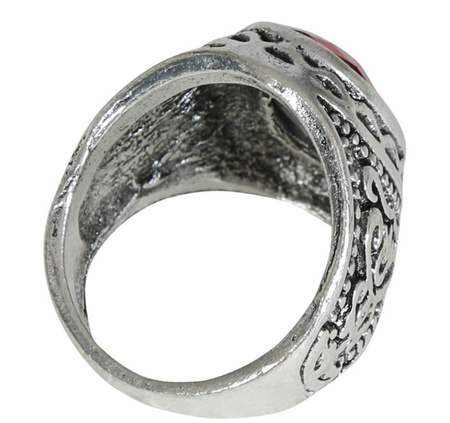 PIERŚCIONEK CZERWONY RUBIN 