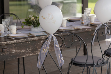 Balony lateksowe Komunia Różaniec 23 cm 8 szt.