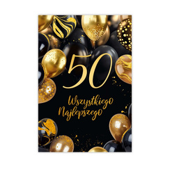 KARTKI OKOLICZNOŚCIOWE 50 URODZINY