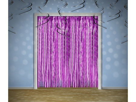 KURTYNA 90 cm x 250 cm PURPUROWA