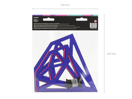 KOLOROWE WISZĄCE DIAMENTY 8 szt