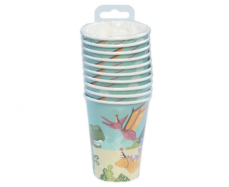 KUBECZKI DINO 250 ML 10 SZT