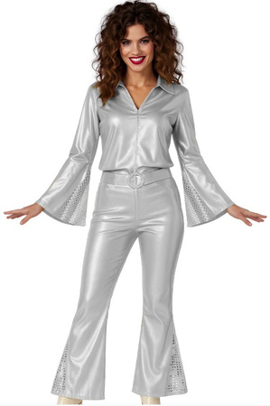 STRÓJ DAMSKI DISCO SREBRNY 