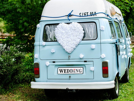 RÓŻYCZKI DO PRZYLEPIANIA BIAŁY 9CM 24SZT