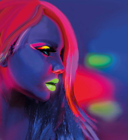 Szminka UV neonowy pomarańczowy 6ml