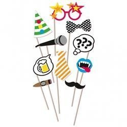 KARTECZKI NA PATYKU ŚMIESZNE DISCO - 10szt.