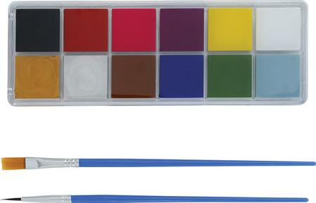 FARBKI DO TWARZY I CIAŁA 12 KOLORÓW