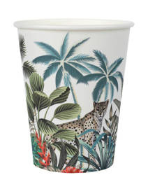 KUBECZKI PAPIEROWE TROPIKI ZWIERZĘTA 270ML 10 SZT.