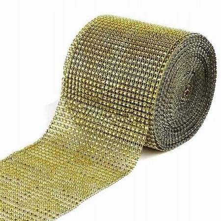 TAŚMA DIAMENTOWA ZŁOTA 9 x 0,12M