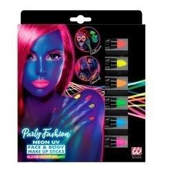 ZESTAW NEONOWYCH KREDEK DO MAKIJAŻU