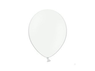BALONY 27 cm PASTEL PURE WHITE 10 szt.