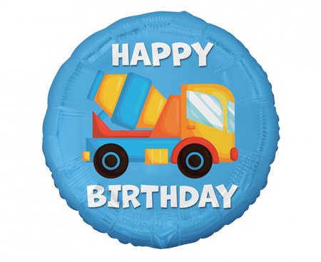 BALON FOLIOWY BETONIARKA HAPPY BIRTHDAY 46CM