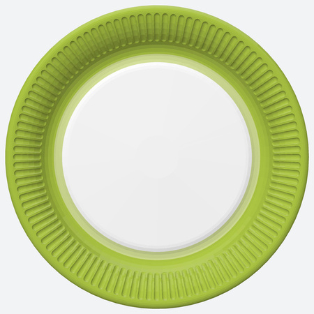 TALERZYKI PAPIEROWE ZIELONE 23 CM 