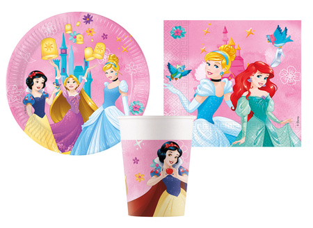 ZESTAW KSIĘŻNICZKI TALERZYKI+KUBECZKI+SERWETKI