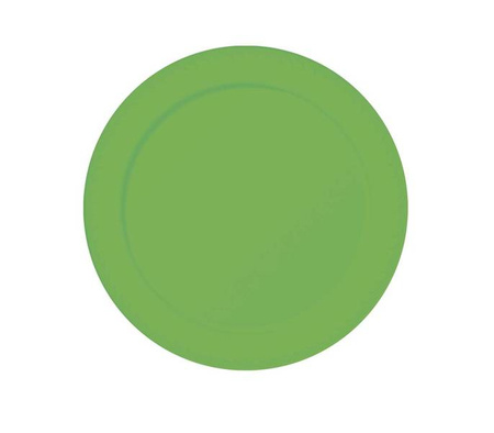 TALERZYKI ZIELONE NEONOWE 23 CM 6 SZT.