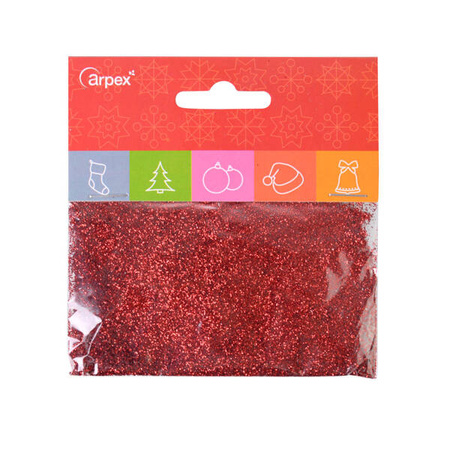 BROKAT DEKORACYJNY CZERWONY 15G