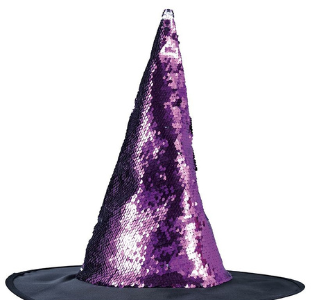 KAPELUSZ CZAROWNICY CEKINOWY