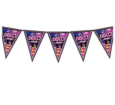GIRLANDA PAPIEROWA DISCO FEVER 300 CM