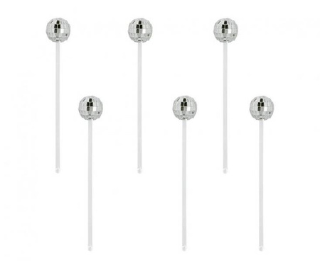 Mieszadełko Disco ball kule dyskotekowe 20 cm, 6 szt. impreza party