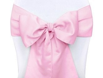 SZARFY NA KRZESŁO JASNY RÓŻOWY 0,15 x 2,75m 10 szt.