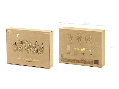 KALENDARZ ADWENTOWY DOMKI KRAFT