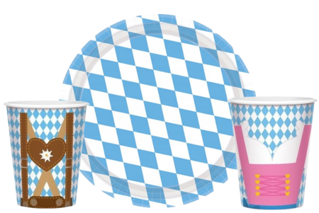 ZESTAW OKTOBERFEST TALERZYKI+KUBECZKI