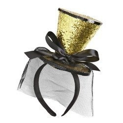 MINI CYLINDER Z WOALKĄ ZŁOTO-CZARNY