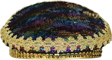 CZAPKA KLUBOWA Z CEKINAMI I KRYSZTAŁAMI