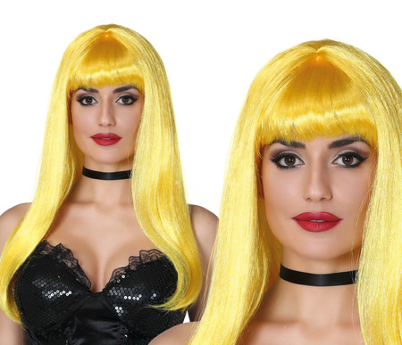 PERUKA Z GRZYWKĄ ŻÓŁTA