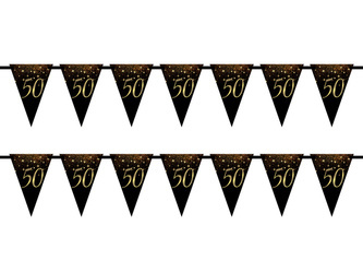 BANER GIRLANDA PAPIEROWA 50 URODZINY 5 M