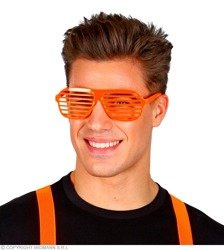 OKULARY POMARAŃCZOWE ŻALUZJE