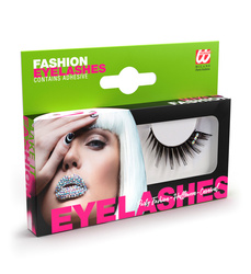 SZTUCZNE RZĘSY CZARNE Z CYRKONIAMI